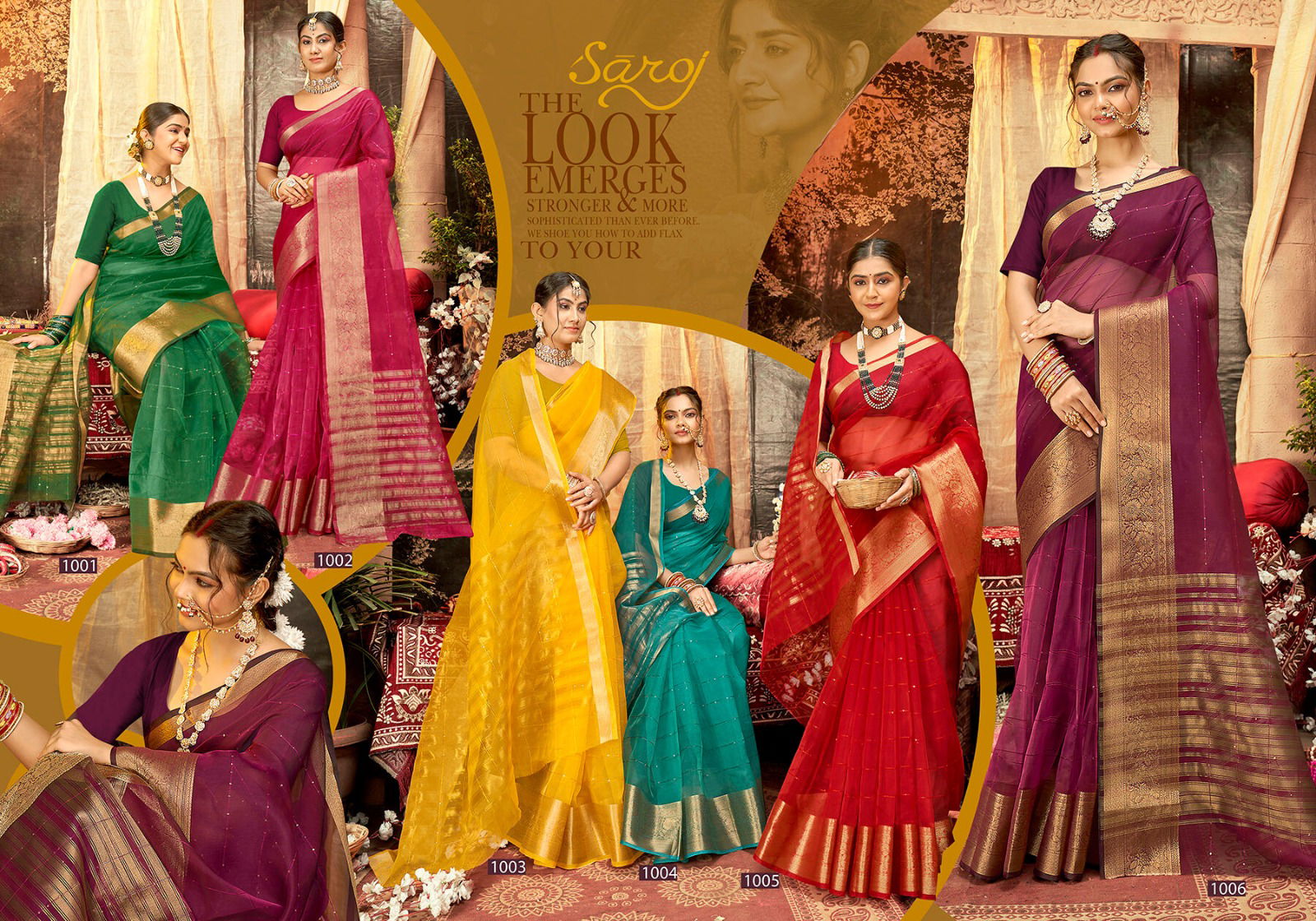 Niharika Vol 1 By Saroj Heavy Sequence Soft Organza Silk Designer Sarees Wholesale Shop In Surat
